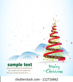 Background for new year and for Christmas, vector illustration