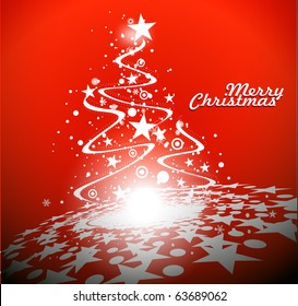 Background for new year and for Christmas, vector illustration