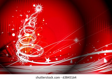 Background for new year and for Christmas, vector illustration