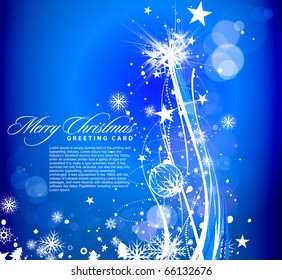 Hintergrund für das neue Jahr und für Weihnachten, Vektorgrafik