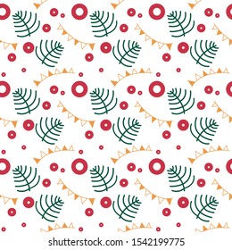 background for new year fir branches