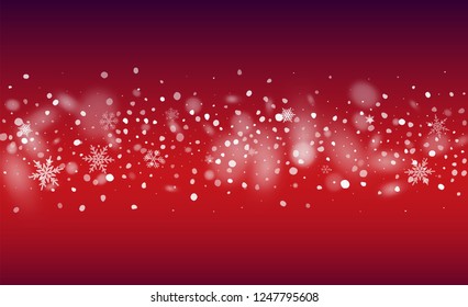 Background for New Year Greetings. Illustration for Happy New Year Design. Background with Isolated Fall of Snow. Magic Blizzard Illustration Design.