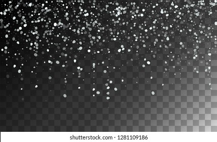Background for New Year Greetings. Illustration for Winter Holiday Greetings. Isolated Snowflakes Background. Magic Blizzard Illustration Design.