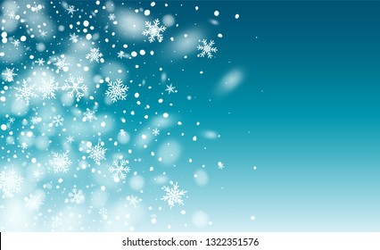 Background for New Year Greetings. Illustration for Merry Christmas Design. 2019 Celebration Background. Magic Blizzard Illustration Design.