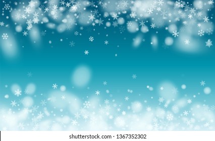 Background for New Year Greetings. Illustration for Happy New Year Design. Isolated Snowflakes Background. Magic Blizzard Illustration Design.