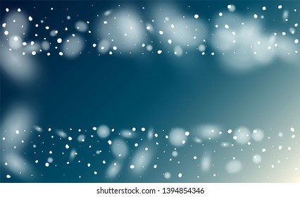 Background for New Year Greetings. Winter Merry Christmas Illustration. Isolated Snowflakes Background. Fantasy  Snowstorm Illustration Design.