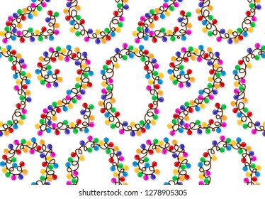 Background with New Year symbol.