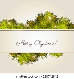 Background with a New Year tree. A vector.