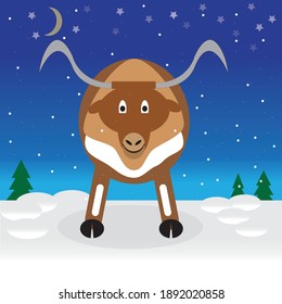 fondo con un toro de Año Nuevo 