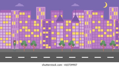 Background of night city.