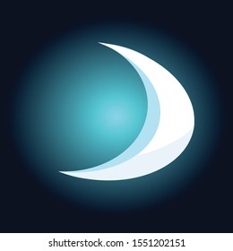 background with night sky and moon