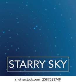 Background of the night starry sky. Vector