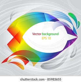 Background for notes from color geometrical figures and strias