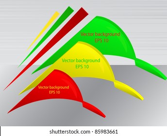 Background for notes from color geometrical figures and strias