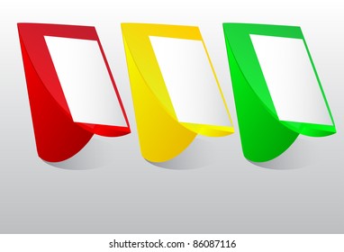 Background for notes from color geometrical figures and strias