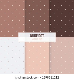 Background Nude Polka Dot Collection Stock Vector (Royalty Free