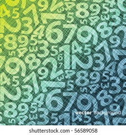 Background with numbers