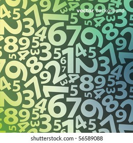 Background with numbers