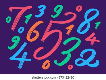 Background with numbers.
