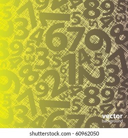 Background with numbers