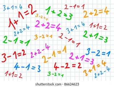 Background with numbers