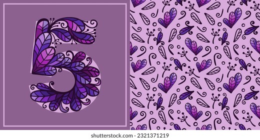 background with numbers and symbols