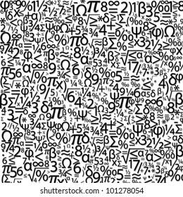 background with numbers, vector