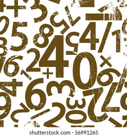 Background with numbers(seamless pattern)