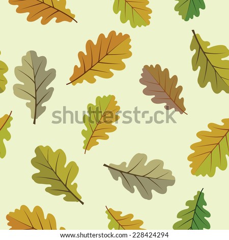 Background with oak leaves