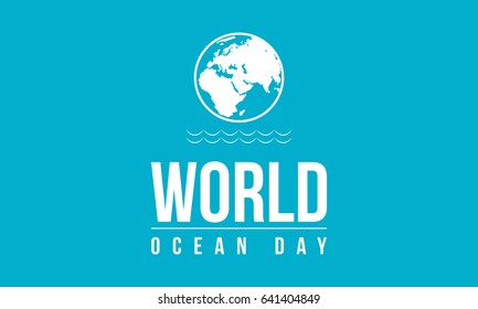 Background of ocean day vector illustration