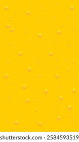 Background with oil drops texture, yellow omega bubbles, gold liquid transparent droplets. Template for skincare essential product with dribs of different shapes vector honey, orange juice pattern