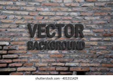 Background of old vintage brick wall Eps10 vector
