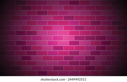 Background of old vintage brick wall,decorative dark brick wall surface for background.