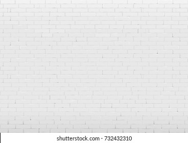 Background with an old white brick wall. Interior in loft style. Vector graphics