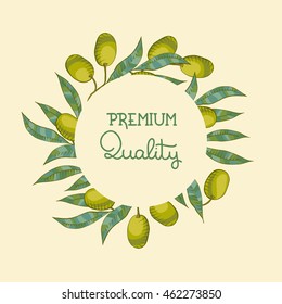 Background with Olive branch