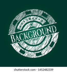 Background on blackboard. Vector Illustration. Detailed.