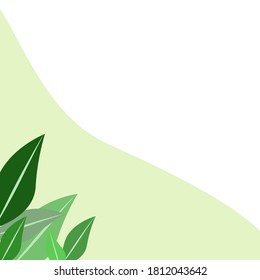 Background on green concept and presentation background.vector design.flat style.