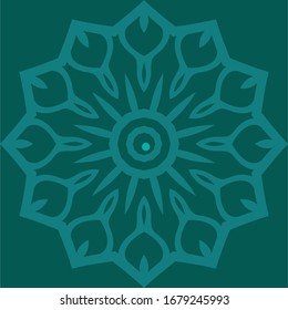 Background on mandala flower ornaments. Vector illustration.