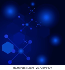 Antecedentes sobre estructura molecular y comunicación. Antecedentes abstractos del ADN molécula. Concepto médico, científico y tecnológico digital con líneas y puntos conectados.