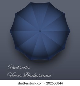 Background on a seasons theme of autumn. Symbol umbrella. Vector Illustration.