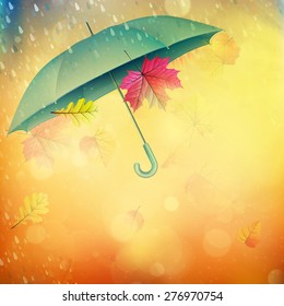 Background on a theme of autumn. EPS 10 vector file included