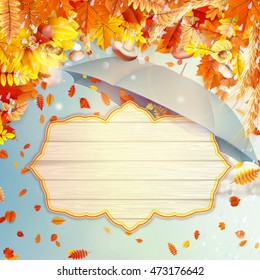 Background on a theme of autumn. EPS 10 vector file included