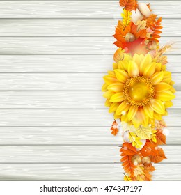 Background on a theme of autumn. EPS 10 vector file included