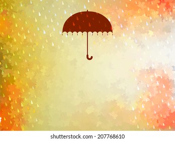 Background on a theme of autumn. And also includes EPS 10 vector