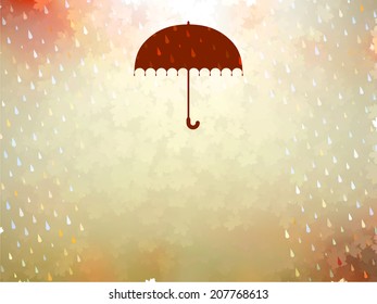 Background on a theme of autumn. And also includes EPS 10 vector