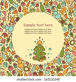 Background on a theme of New Year and Christmas