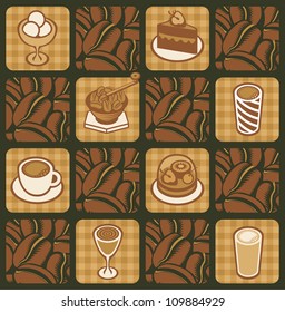 background on the topic of coffee beans