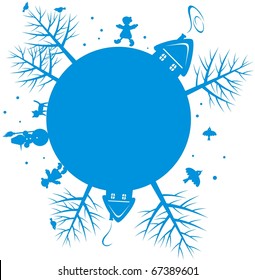Background on winter theme