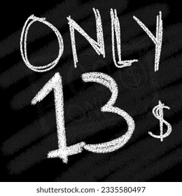 Background only 11 12 13 14 15 16 17 18 19 20 dollar chalk style on blackboard 