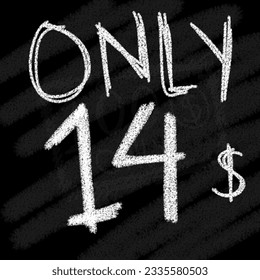 Background only 11 12 13 14 15 16 17 18 19 20 dollar chalk style on blackboard 